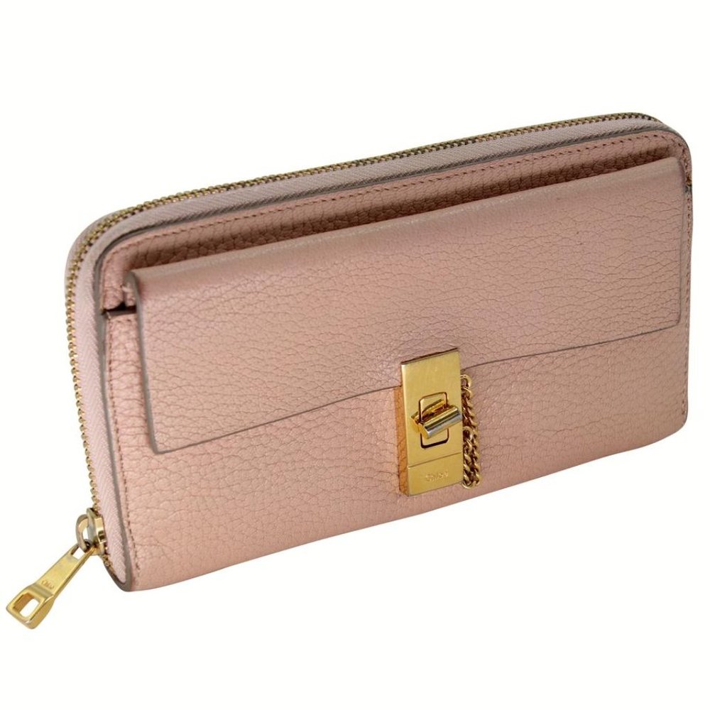Chloé Zippy Long Pebbled Leather Wallet CH-0308N-0065